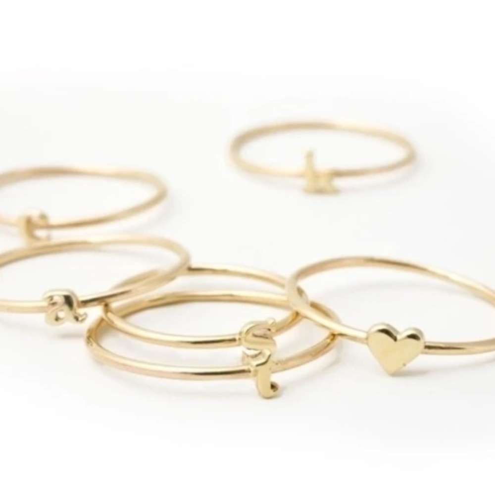 **ISO** Catbird Alphabet Ring "a" or "j" size 7 or 8